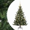 vidaXL Umjetno božićno drvce s kuglicom 120 cm 150 LED lampica