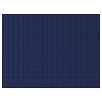 vidaXL Teška deka plava 150x200 cm 7 kg od tkanine