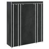 vidaXL Ormar od Tkanine s Pregradama i &Scaron;ipkama 45 x 150 x 176 cm Crni