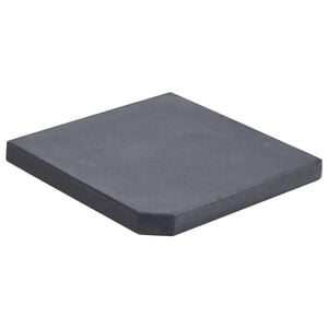vidaXL Uteg za suncobran crni granitni četvrtasti 25 kg