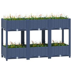 vidaXL Povi&scaron;ena gredica 120x40x71 cm od polipropilena