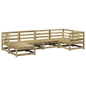 vidaXL 6-dijelni set vrtnih sofa od impregnirane borovine