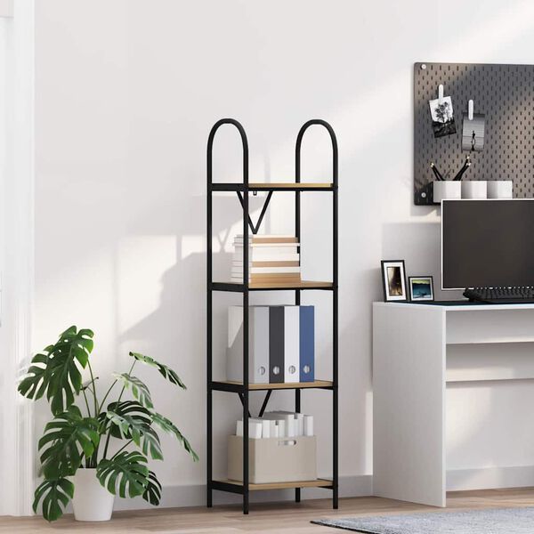 vidaXL Polica Umjetnički hrast 40 x 30 x 146 cm Konstruirano drvo