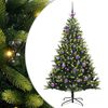 vidaXL Umjetno rasklopivo božićno drvce 150 LED-a Zelena 150 cm