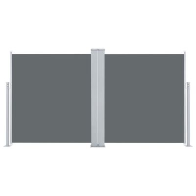vidaXL Uvlačiva bočna tenda 100 x 600 cm antracit