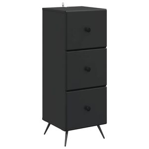 vidaXL Ormar s ladicama Crna 33 x 34,5 x 90 cm Konstruirano drvo