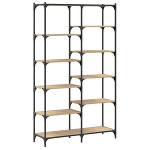 vidaXL Regal za knjige boja hrasta 100 x 32 x 170 cm od drva i željeza