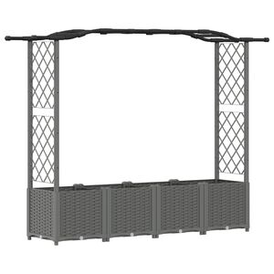 vidaXL Povi&scaron;eni krevet s mrežom i krovom Svjetlosiva 204 x 40 x 138 cm
