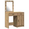 vidaXL Toaletni stol 2 pcs Smeđa 50 x 41 x 135 cm Konstruirano drvo