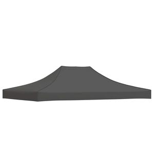 vidaXL Krov za &scaron;ator za zabave 4 x 3 m antracit 270 g/m&sup2;