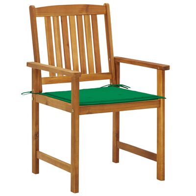vidaXL Vrtne stolice s jastucima 2 kom od masivnog drva bagrema
