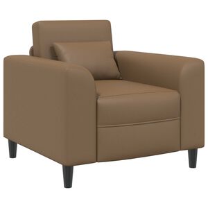 vidaXL Fotelja Boja cappuccina Umjetna koža
