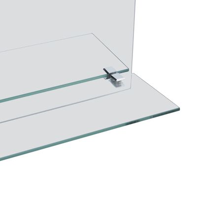 vidaXL Zidno ogledalo s policom 40 x 60 cm od kaljenog stakla