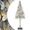 vidaXL Božićno drvce s 300 LED svjetlima Bijelo 210 cm PE i čelik