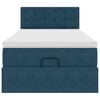 vidaXL Okvir kreveta s madraca tamnoplavi 90x200cm bar&scaron;unasti