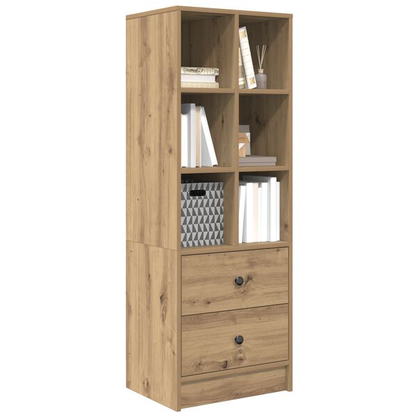 vidaXL Highboard s ladicama Umjetnički hrast 45,5 x 34 x 127 cm