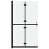 vidaXL Sklopiva pregrada za tu&scaron; matirano staklo ESG 100 x 190 cm