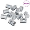 vidaXL Bačvaste matice 12 pcs Srebrno M6 x 13 mm Metal