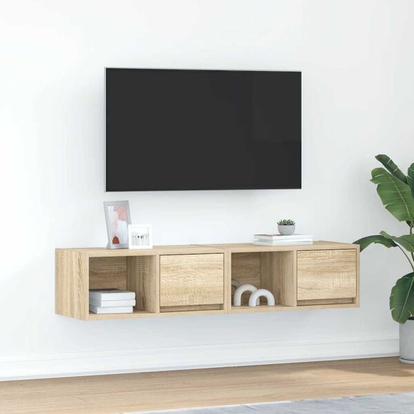 vidaXL TV ormarići 2kom boja hrasta 60x31x25,5 cm konstruiranog drva