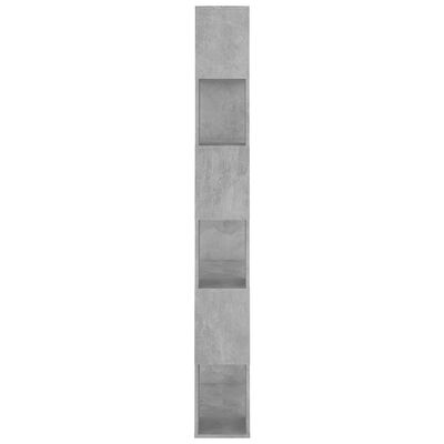 vidaXL Ormarić za knjige / pregrada boja betona 80x24x186 cm iverica