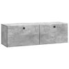 vidaXL TV ormar za zid 98 x 31 x 30 cm Betonska siva Konstruirano drvo
