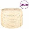 vidaXL Uže od 100 % sisala 10 mm 500 m