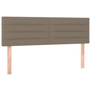 vidaXL Uzglavlja smeđesiva 144x5x78/88 cm od tkanine