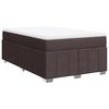 vidaXL Krevet box spring s madracem tamnosmeđi 120 x 190 cm od tkanine