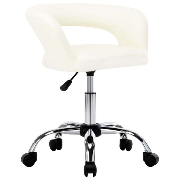 vidaXL Blagovaonske stolice od umjetne kože 2 kom bijele