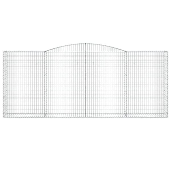 vidaXL Lučne gabionske ko&scaron;are 25kom 400x50x160/180cm pocinčano željezo