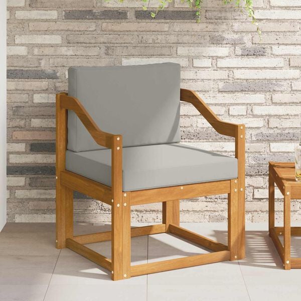 vidaXL Vanjski kauč Čvrsto drvo akacije i poliester