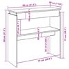 vidaXL Konzolni stol Staro drvo 80x30x80 cm Konstruirano drvo