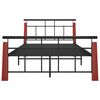 vidaXL Okvir za krevet od metala i masivne hrastovine 120 x 200 cm