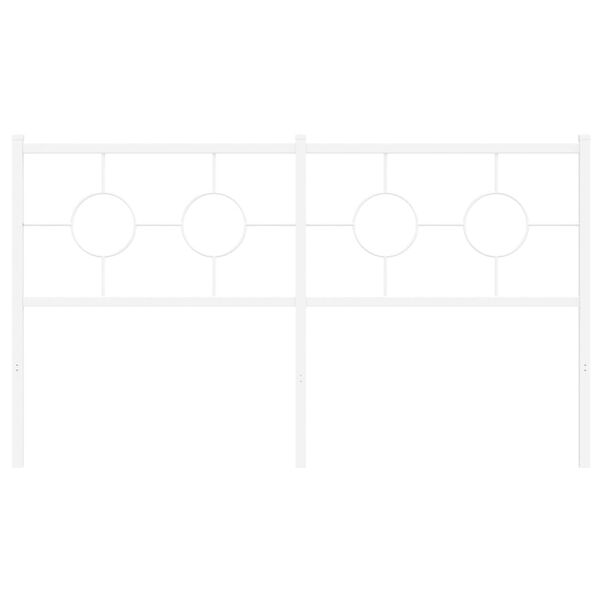 vidaXL Metalno uzglavlje bijelo 160 cm