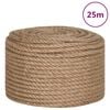 vidaXL Uže od jute dužina 25 m debljina 10 mm