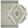 vidaXL Tepih za područje OLITE Prirodna i zelena 160 x 230 cm PET