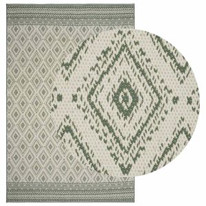 vidaXL Tepih za područje OLITE Prirodna i zelena 160 x 230 cm PET