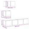 vidaXL Set TV komoda Zidne 3 pcs Staro drvo Konstruirano drvo