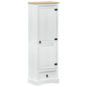 vidaXL Ormari Bijelo 55 x 38 x 170 cm Čvrsto borovo drvo