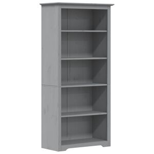 vidaXL Regal za knjige BODO sivi 82x40x173 cm od masivne borovine