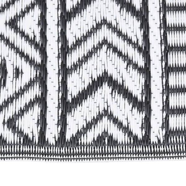 vidaXL Vanjski tepih ARAKIL crni 140 x 200 cm PP