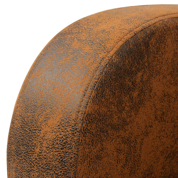 vidaXL Fotelja od umjetne brušene kože smeđa