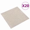 vidaXL Tepih 20 pcs Svijetla bež 50 x 50 cm 100% Polipropilen