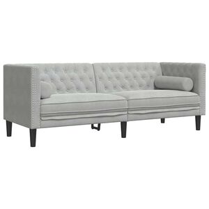 vidaXL Sofa Svijetlo siva 194 x 74,5 x 70,5 cm Bar&scaron;un