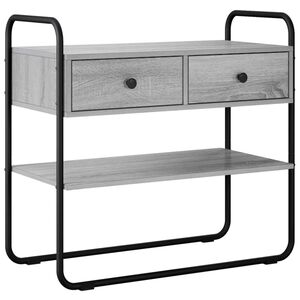 vidaXL Konzolna stolica Siva Sonoma 80 x 40 x 75 cm Konstruirano drvo