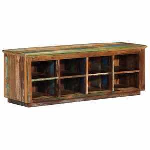 vidaXL Ormar za cipele 110 x 35 x 40 cm Čvrsto drvo iz reciklaže Smeđa