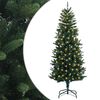 vidaXL Umjetno božićno drvce s nogom 120 cm 150 LED lampica
