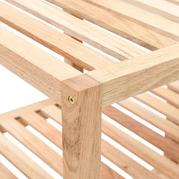 vidaXL Kupaonske police od masivne orahovine 100 x 40 x 65 cm