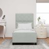 vidaXL Krevet s opruga kutije Svjetlosiva 90 x 200 cm Bar&scaron;un