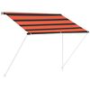 vidaXL Tenda na uvlačenje 100 x 150 cm narančasto-smeđa